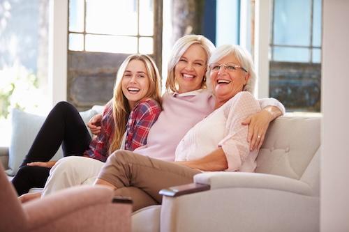 family in Prahran, VIC, discussing biological dentist