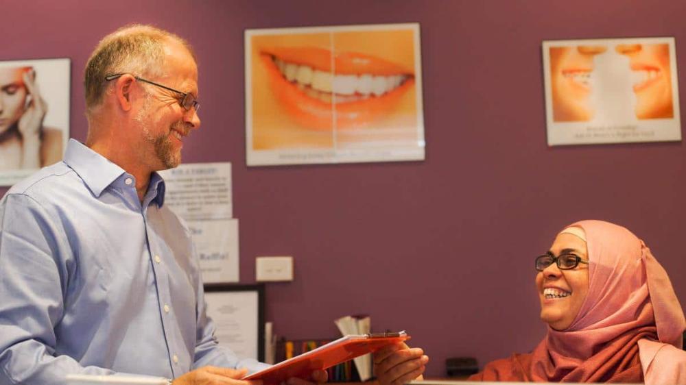 patient at orthodontic evaluation in prahran