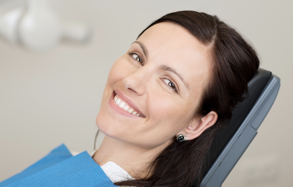 Patient after getting same-day dental crowns in prahran