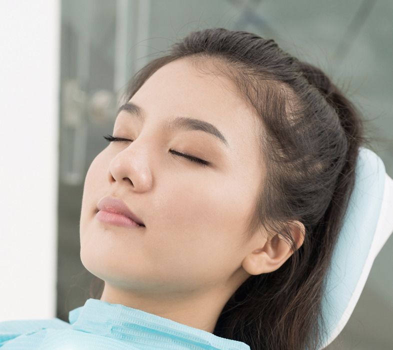patient at Lifetime Dental relaxing after sleep dentistry