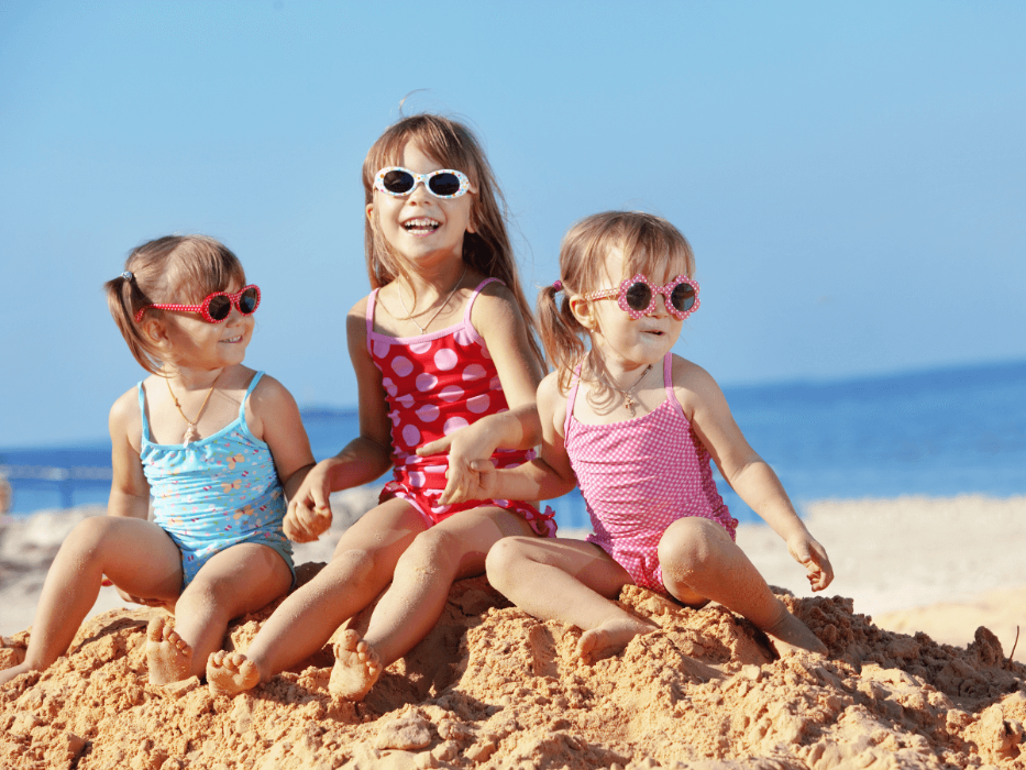 kids playing at beach near prahran, VIC