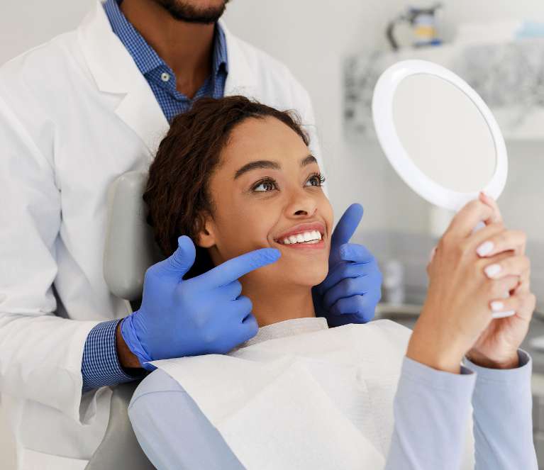 patient visiting the biological dentist in prahran