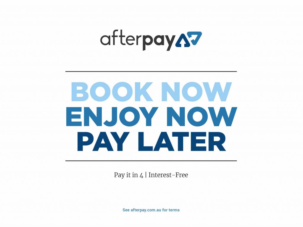 Afterpay - Book Now, Enjoy Now, Pay Later
