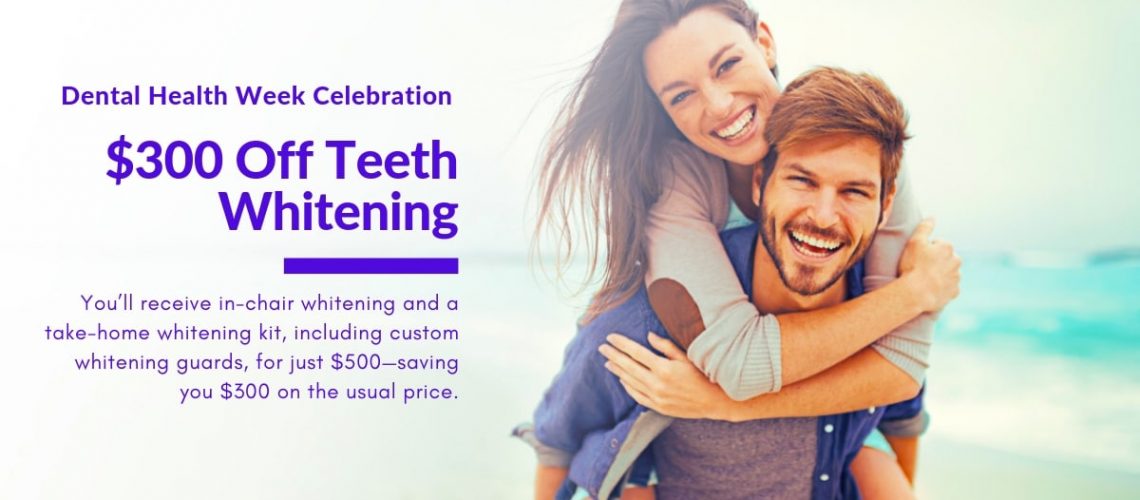Teeth Whitening special during Dental Health Week